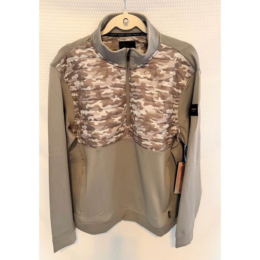 GHOST Golf The Dawn Patrol 1/4 Zip Grey Mens Size Large NWT In Bag